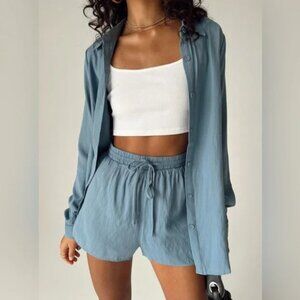 Princess Polly The Chloe Set in Slate Size 2